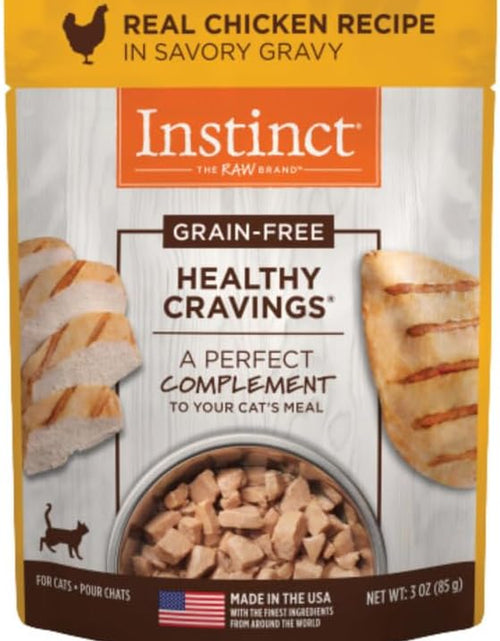 Load image into Gallery viewer, Healthy Cravings Grain Free Real Chicken Recipe Natural Wet Cat Food Topper by Nature'S Variety, 3 Ounce (Pack of 24)
