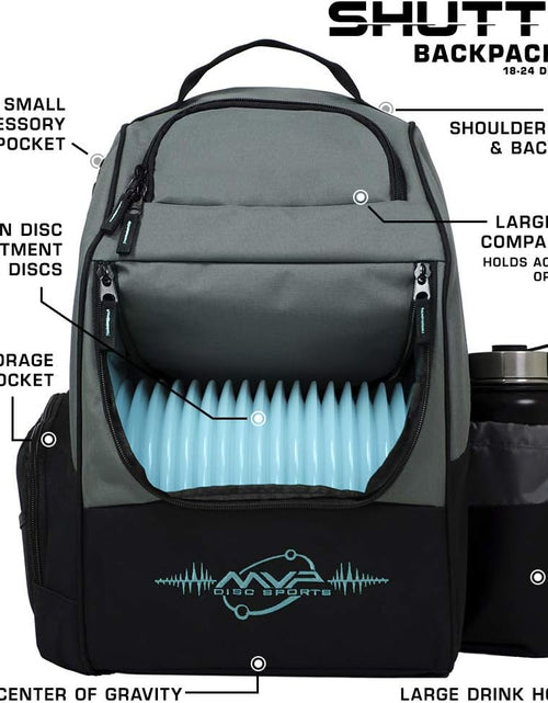 Load image into Gallery viewer, Backpack Shuttle Disc Golf Backpack Bag
