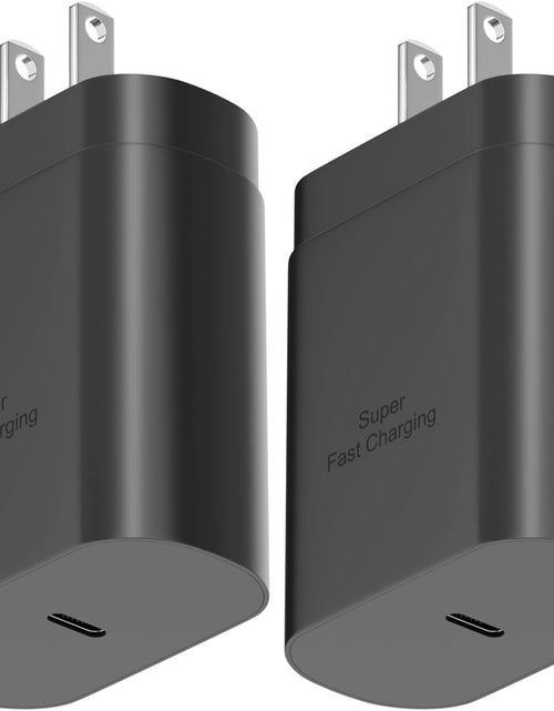 Load image into Gallery viewer, Samsung USB-C Super Fast Charging Power Adapter,25W PD Charger Block for Samsung Galaxy S23 Ultra/S23/S23+/S22/S22 Ultra/S22+/Note 20/S20/S21/S10, Galaxy Tab S7/S8(2 Pack)
